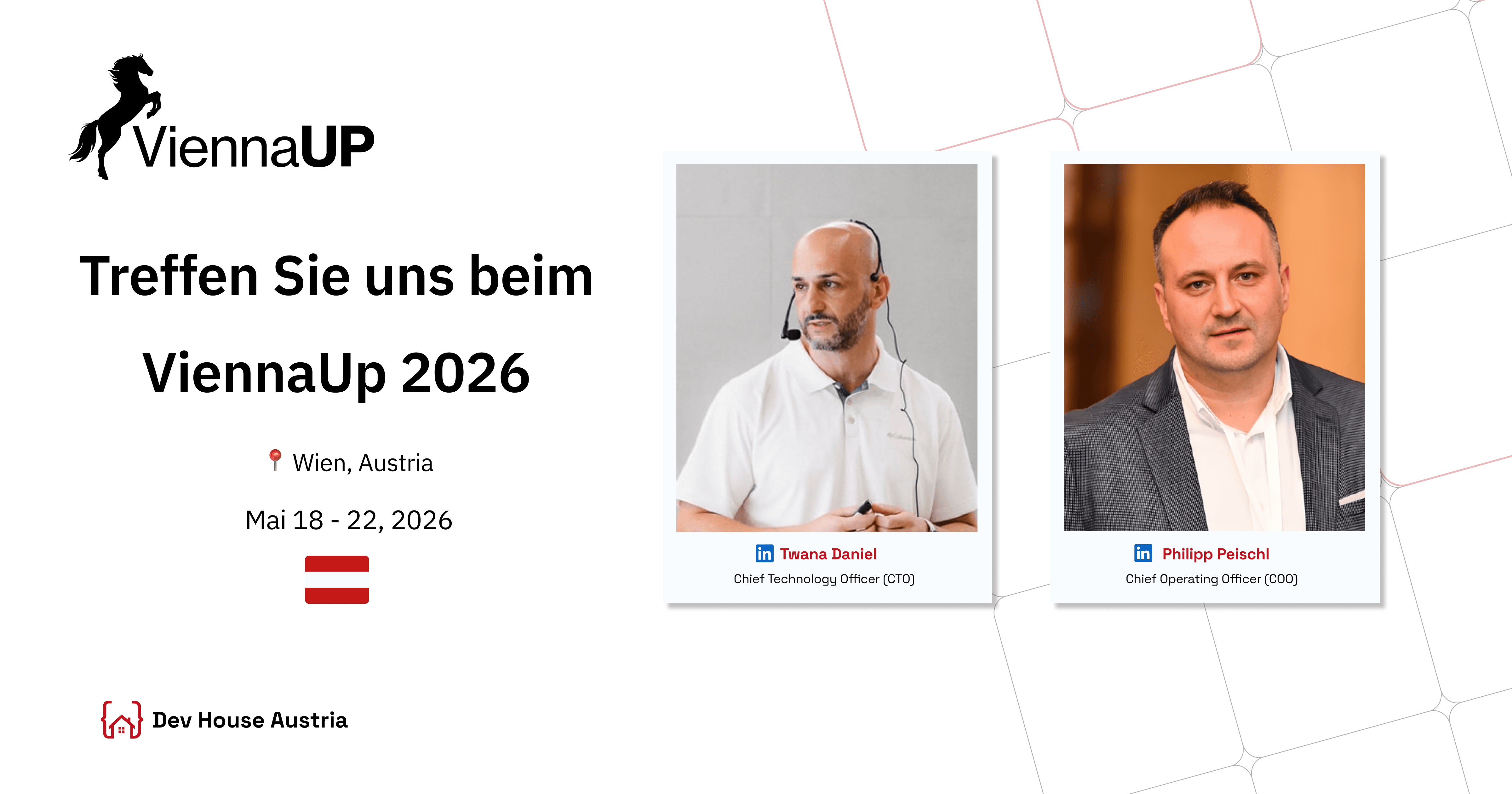 Dev House Austria bei der ViennaUP 2026: Vernetzung mit Europas Startup Ökosystem in Wien